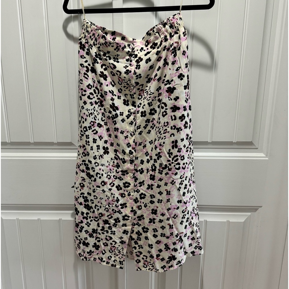 Oliver Bonas cheetah floral skirt